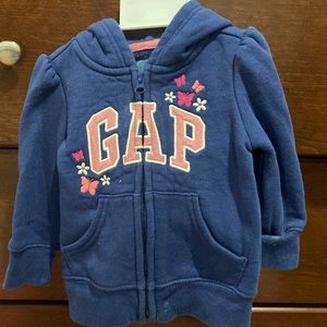 Kids Gap Logo Zip Hoodie and logo sweatpants size 12-18 months
